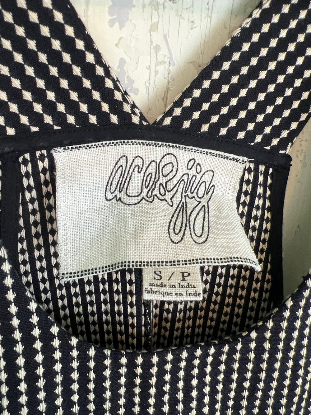 NWOT Ace & Jig Thelma dress black and white woven Textile - Picture 2 of 6